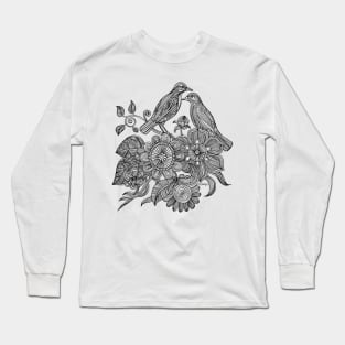 Bird Doodle - Work in Progress Long Sleeve T-Shirt